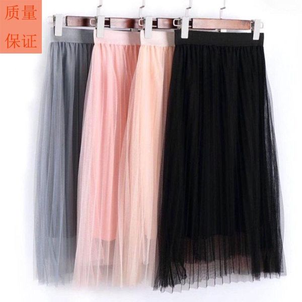 

skirts half length skirt in spring and summer, Black