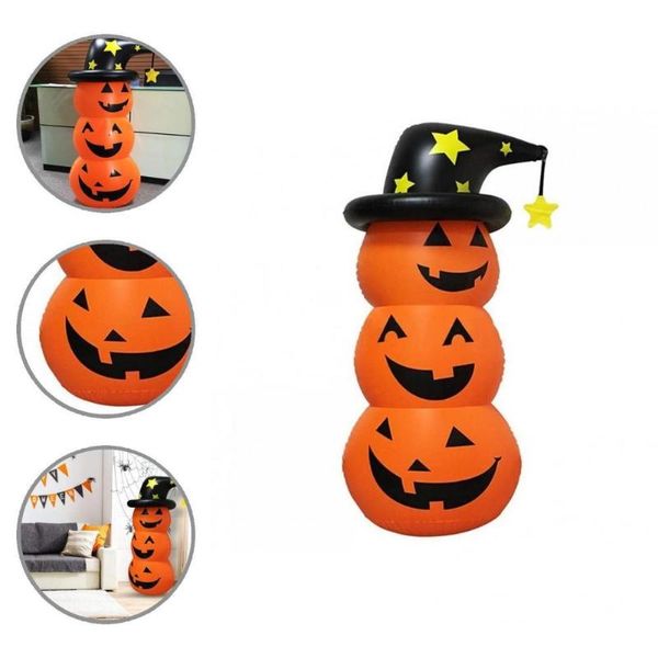 

party hats good airtightness practical inflatable pumpkin ornaments prop for bar