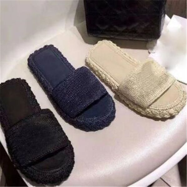 

weave fashion women slippers zapatos mujer outdoor new shoes, Black