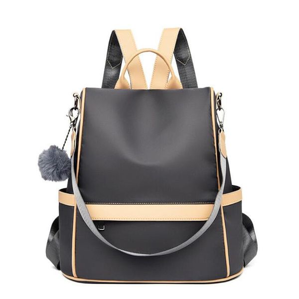 

oxford cloth women's backpack contrast color school bag teenagers girls travel waterproof shoulder bags female mochila
