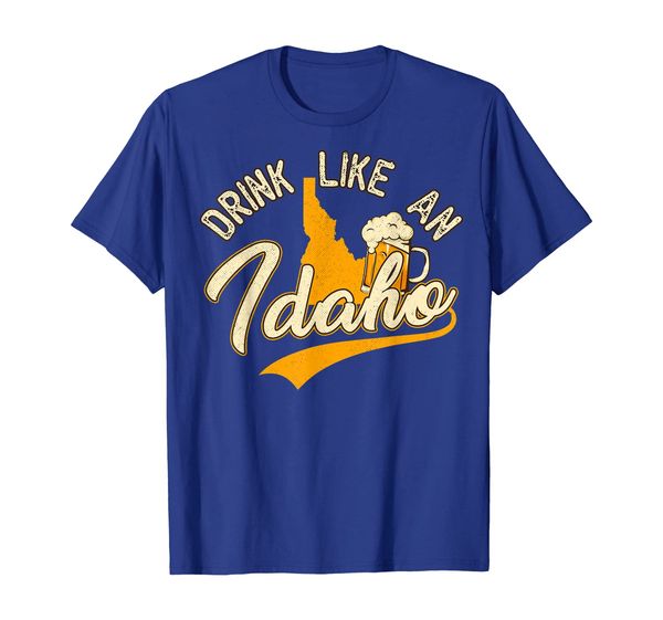 

vintage drink like an idaho beer t-shirt, White;black