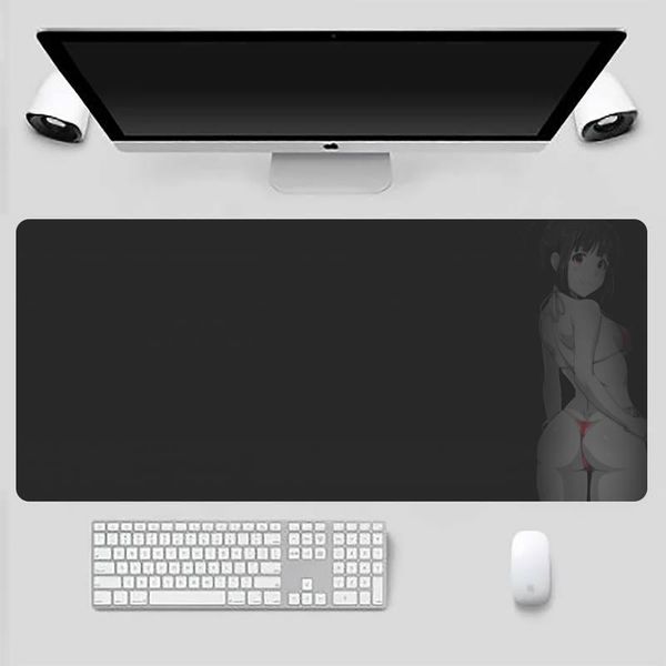 

mouse pads & wrist rests girl monochrome cute fun customized mousepads computer lapanime mat pad x xl cushion