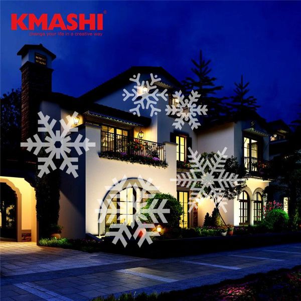

lawn lamps kmashi waterproof snowflake led laser projector light xmas outdoor garden landscape spotlight party bar stage ip65