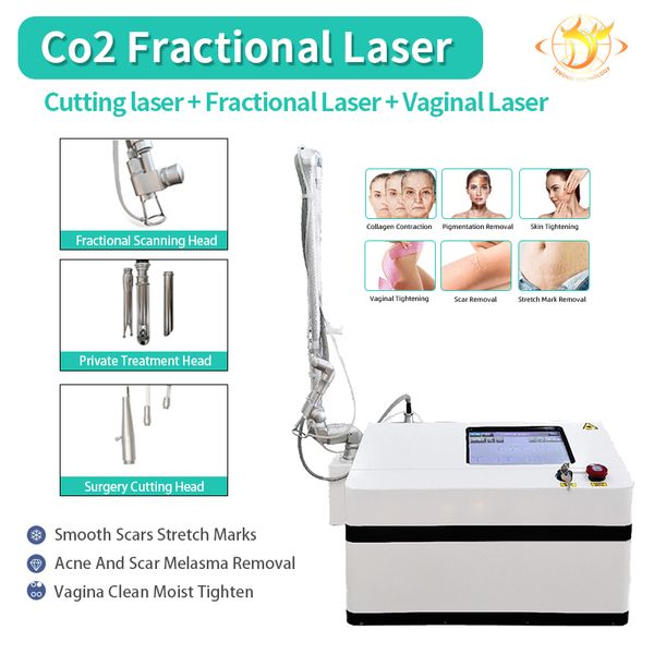 Dispositivo laser frazionato Co2 a macchina IPL Protable per la rimozione delle smagliature delle rughe della lentiggine con il grande schermo nel taglio chirurgico della clinica