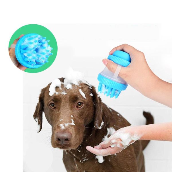 

pet bath massage comb dog wash shower head spray cleaning cat brush multifunction silicone bathing tool grooming