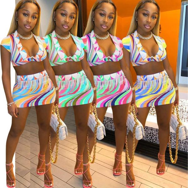 

women's tracksuits 2021 fashion color wrapped chest two-piece dress, Gray