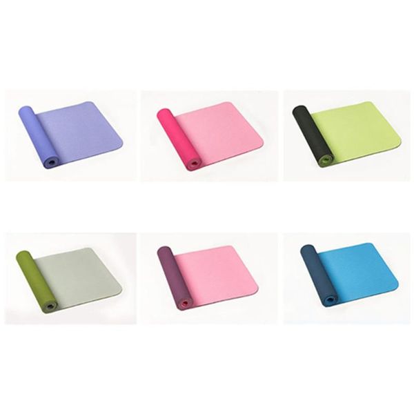 

yoga mats 6mm thickend fitness non slip for tpe gym pads sports cushion gymnastic pilates with matt