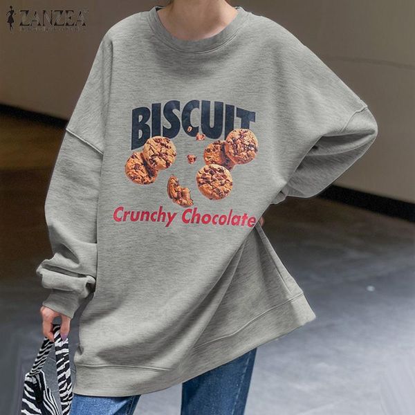 

women's hoodies & sweatshirts harajuku women cookies printed sweatshirt 2022 spring autumn long sleeve pullover oversized casual soli, Black