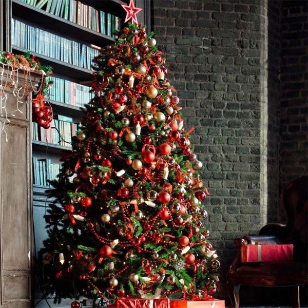 

party decoration 24pcs christmas balls ornament 3/4/6cm hang pendant ball indoor year xmas tree decor home