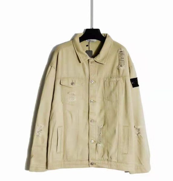 

men denim jackets casual solid color lapel single breasted jeans jacket men slim fit cowboy coat outwear bomber jackets, Black;brown