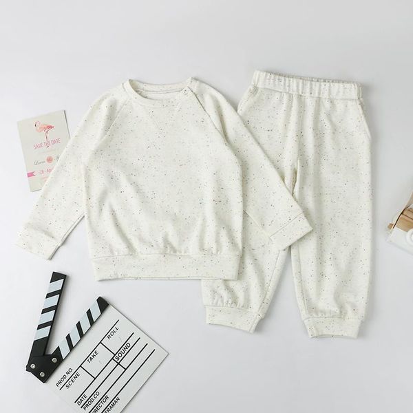 

kaiya angel toddler baby girl clothes colorful dot loose outfits cusual sets boutique costomized wholesale a1-tz-2102001 clothing, White