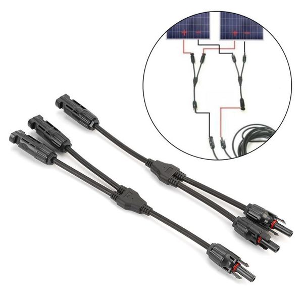 

1-pair mc4y connection cable electric solar panel wire pvoltaic connector 40ja