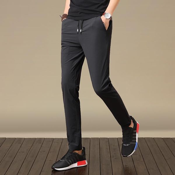 

men's pants casual male han edition cultivate morality and feet spring youth k101 - p45, Black