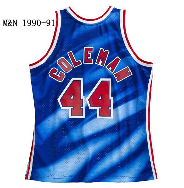 

stitched classic retro jersey derrick coleman mitchell and ness 1990-91 basketball jerseys men women youth s-6xl, Black;red