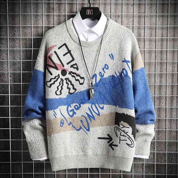 

men's sweaters knitted shirt of large size 2021 shredded graffiti sweater vest hip hop harajuku black, White;black