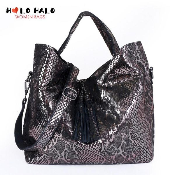 

evening bags women's wallet fashion female crossbody serpentine genuine leather purses and handbags buckets shoulder