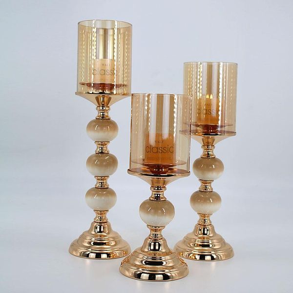 

wedding candle holder amber ceramic candlestick party supplies home decor holders