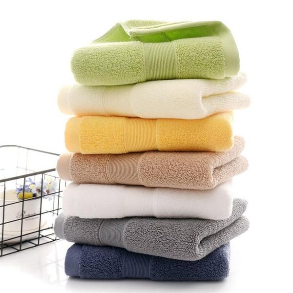 

towel 35x75cm super thick cotton hand solid color el terry bathroom plus gift face 7 colors