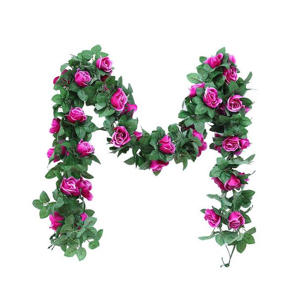 

heads artificial flowers rose vines fake flower for room home garden party decor wedding decoration leaf vine decorative & wreaths