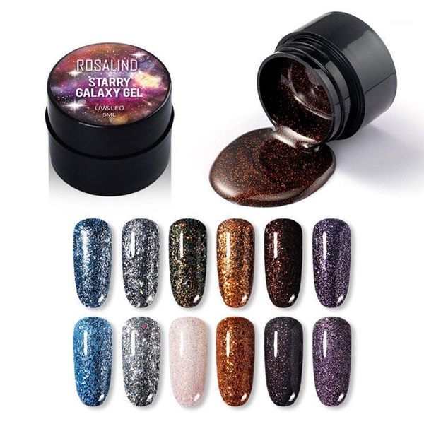 

5ml gel nail polish glittering painting art uv flash hybrid varnishes 1, Red;pink