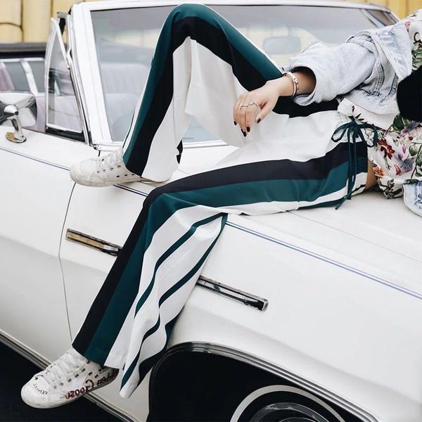 

casual pants woman thin summer wear trousers tracksuit women sport chiffon sagging long two piece clothing suit set women's tracksuits, Gray