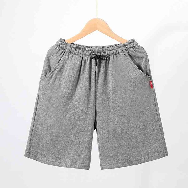 

home wear large size pajamas summer shorts men's home pants cotton thin sports capris2021, Gray
