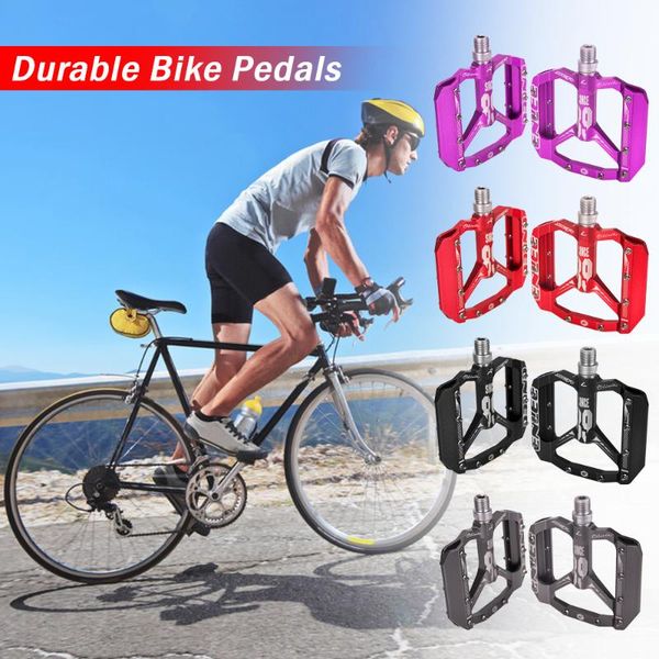 

bike pedals aluminium alloy flat bicycle platform mountain cycling mtb accessories 4 colors