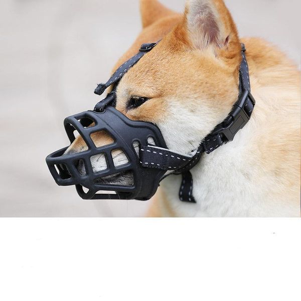

dog apparel pet breathable mesh anti-bite and anti-call muzzle