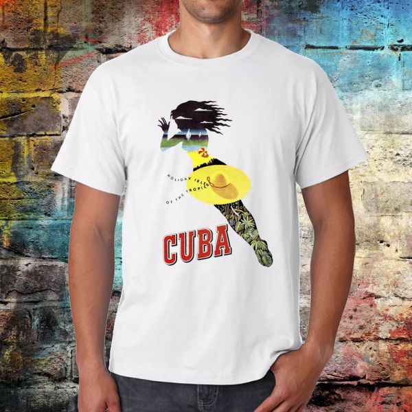 

cuba tshirt, vintage travel tee, latin america tshirt, cuban tee, graphic tee, White;black