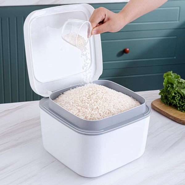 

storage bottles & jars 1pc rice box novel chic nice flour dispenser bin container