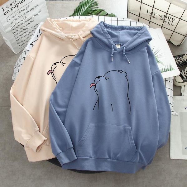 

women's hoodies & sweatshirts zity kangaroo pocket long sleeveoversized women autumn winter loose casual vintage pullovers, Black