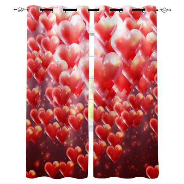 

curtain & drapes love balloon gradient window curtains home decor for living room kitchen items bedroom