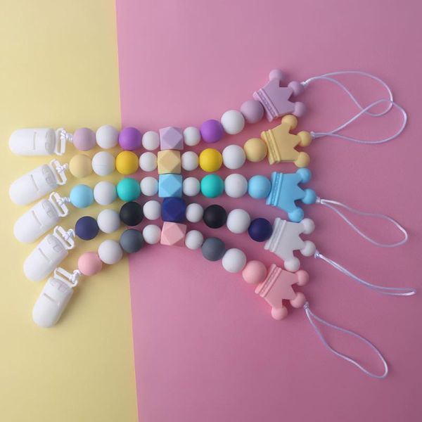 

pacifiers# personalized name handmade silicone baby dummy pacifier clip safe teething chain teether chains holder bpa free