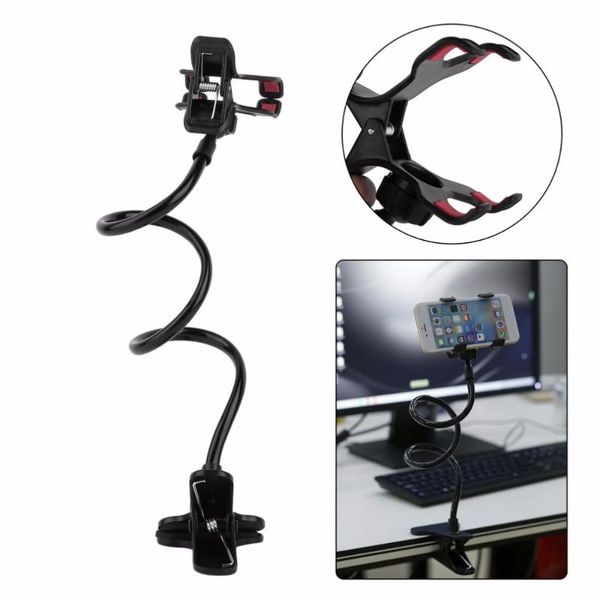

cell phone mounts & holders lazy shelf bedside mobile holder clip for smart adjustable stand bed table desk long bending foldable support