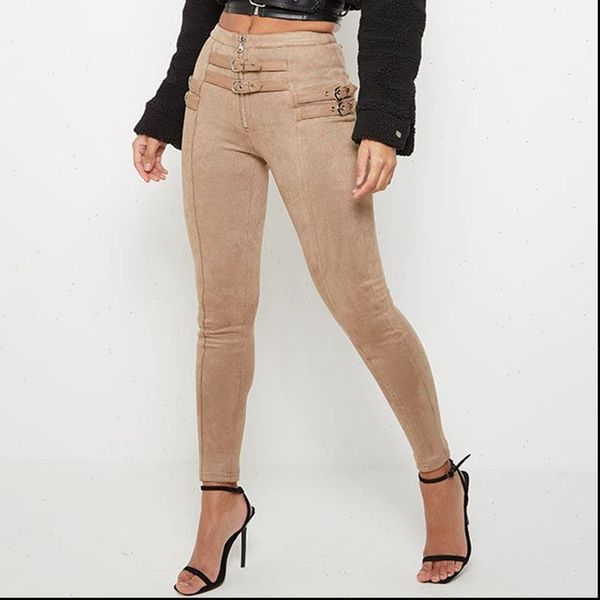 

one piece black khaki skinny women pant body autumn spring high waist solid long trousers, Black;white