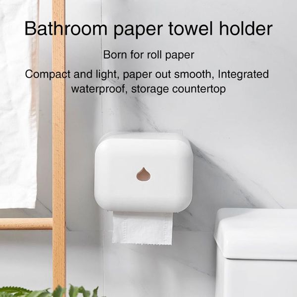 

toilet paper holders self adhesive box waterproof container storage with cover roll holder bathroom accessories wall mounted shelf home