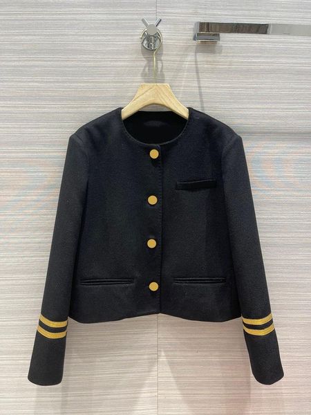 

women's suits & blazers 90% wool black coats for women high-end brand 3d cut long sleeve single breasted o-neck slim jacket lady, White;black
