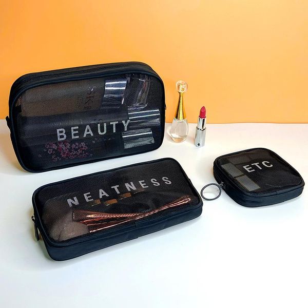 

mesh bag underwear cosmetic storage travel wash pencil bags & cases