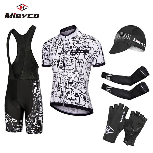 

racing sets men's tracksuit cycling jersey white cat dog triathlon pro bike wear quick dry ropa ciclismo mtb outdoor clothing, Black;blue