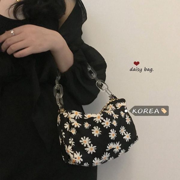 

duffel bags korea underarm bag chain small daisy travel vacation