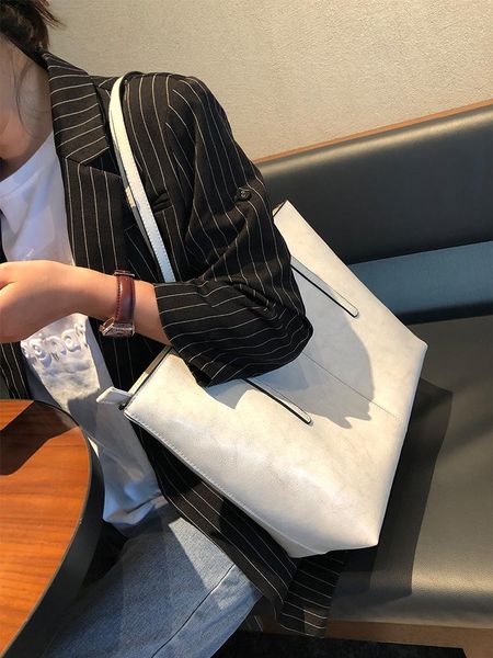 

evening bags solid handbags 2021 bag messenger large shoulder capacity color tote women fashion women's leather genuine cowhide