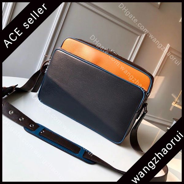 

genuine leather cross body bagss men single shoulder bags fashion messenger bag men's wallet classic purse with box a017