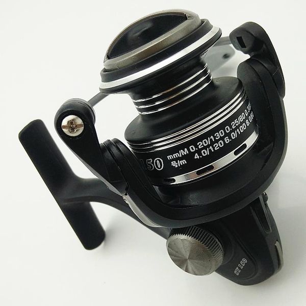 

baitcasting reels sy150 pocket spinning fishing reel 145g red black color wheel bearing 5+1 gear ratio 4.8:1 rock lure tackle palm
