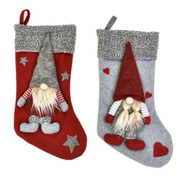 

christmas decorations socks hanging ornaments gift santa claus holders kids