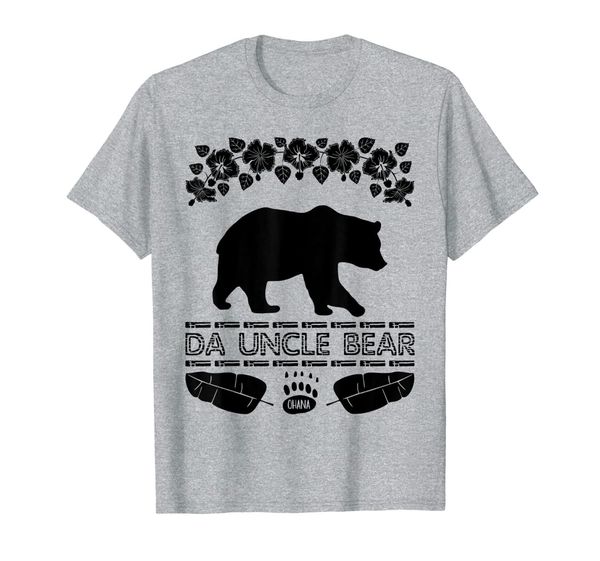 

mens da uncle bear hawaii family t-shirt, White;black