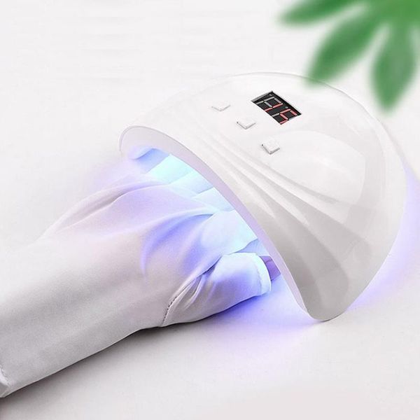 

nail art kits anti uv radiation protection gloves led lamp glove gel dryer equipment