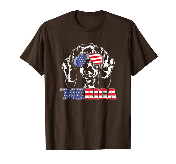 

proud dachshund merica patriotic dog t-shirt shirt tee gift, White;black
