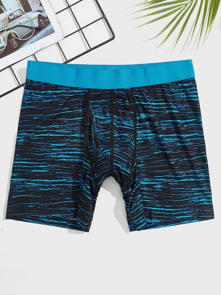 

men allover print boxer brief x05p#, Black;brown