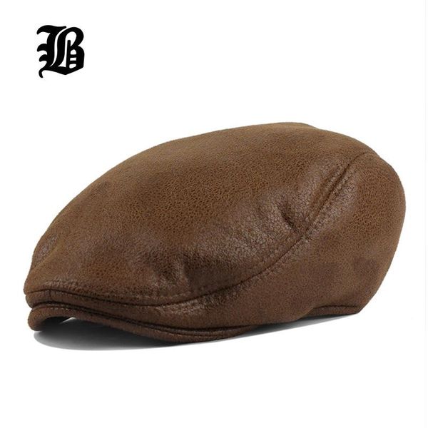 

visors [flb] pu beret cap cotton hats for men and women fitted driving sboy hat planas flat caps adjustable berets, Blue;gray