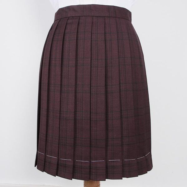 

skirts sweet women's black&red plaid skirt jk japanese girl school uniform short pleated a-line necktie bow tie spring summer